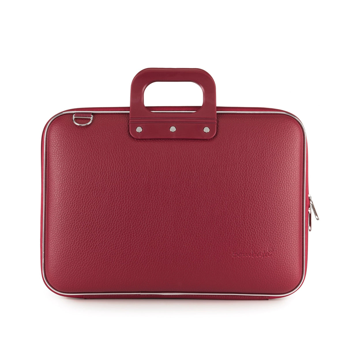 Bombata Classic Rosso borgogna — კლასიკური იტალიური ლეპტოპის ჩანთა