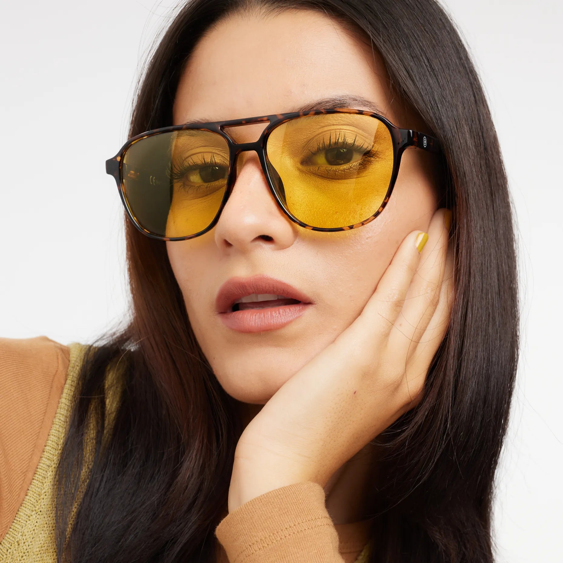 Brad Glossy Amber - Tortoise