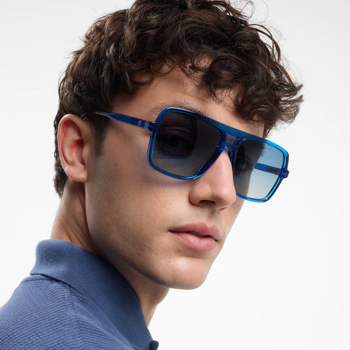 Load image 1 in gallery view. Jake Matte Sun - Color: Electric Blue