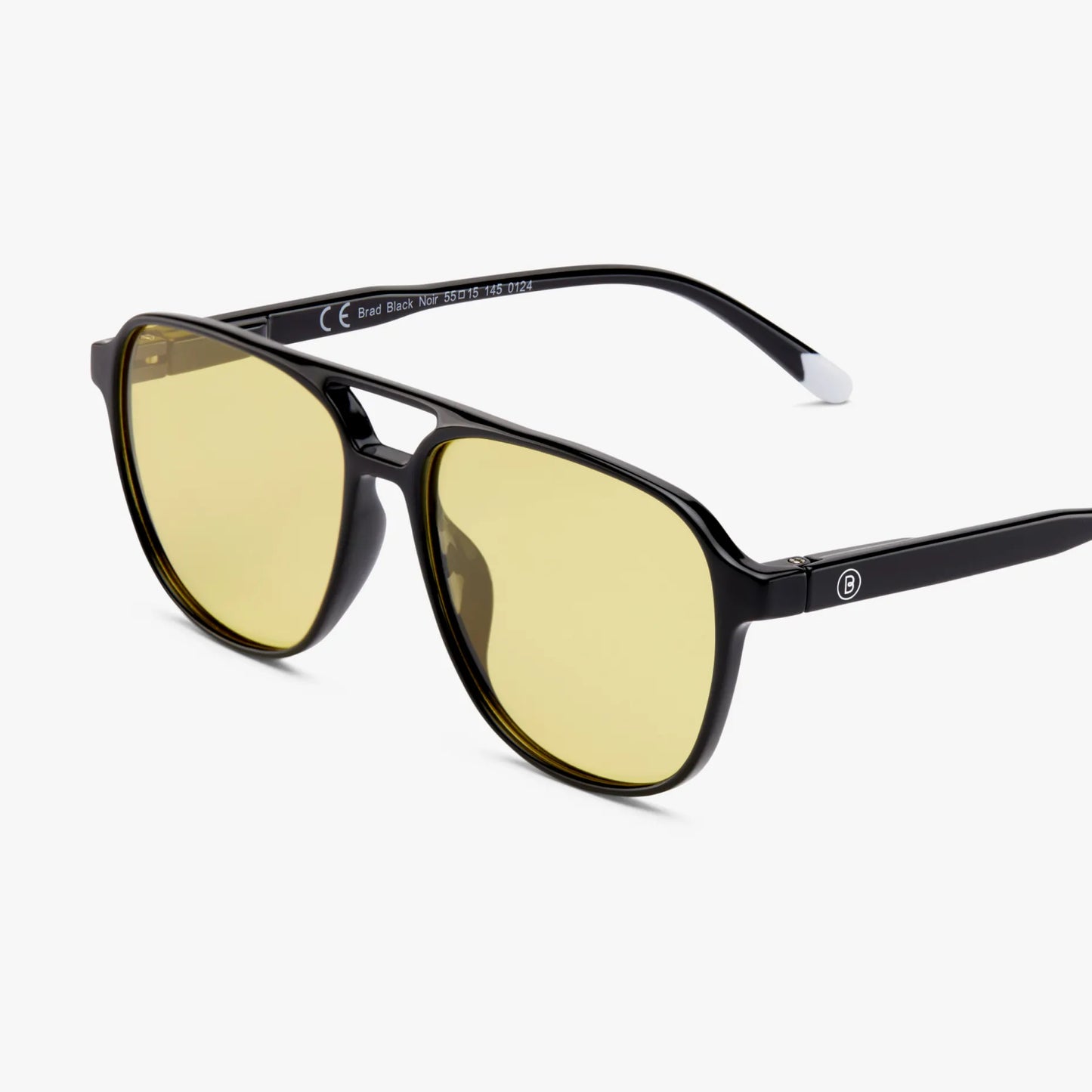 Brad Glossy Amber - Black Noir