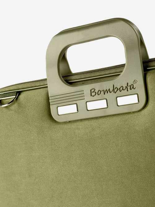 Bombata Eco Camoscio — სახელური და ზედაპირი ახლოდან